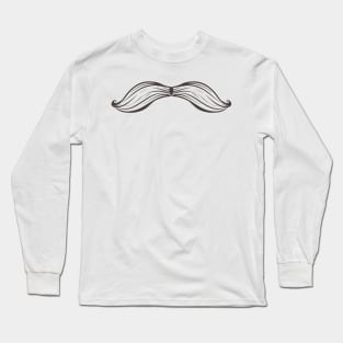 Simple moustache Sketch Long Sleeve T-Shirt